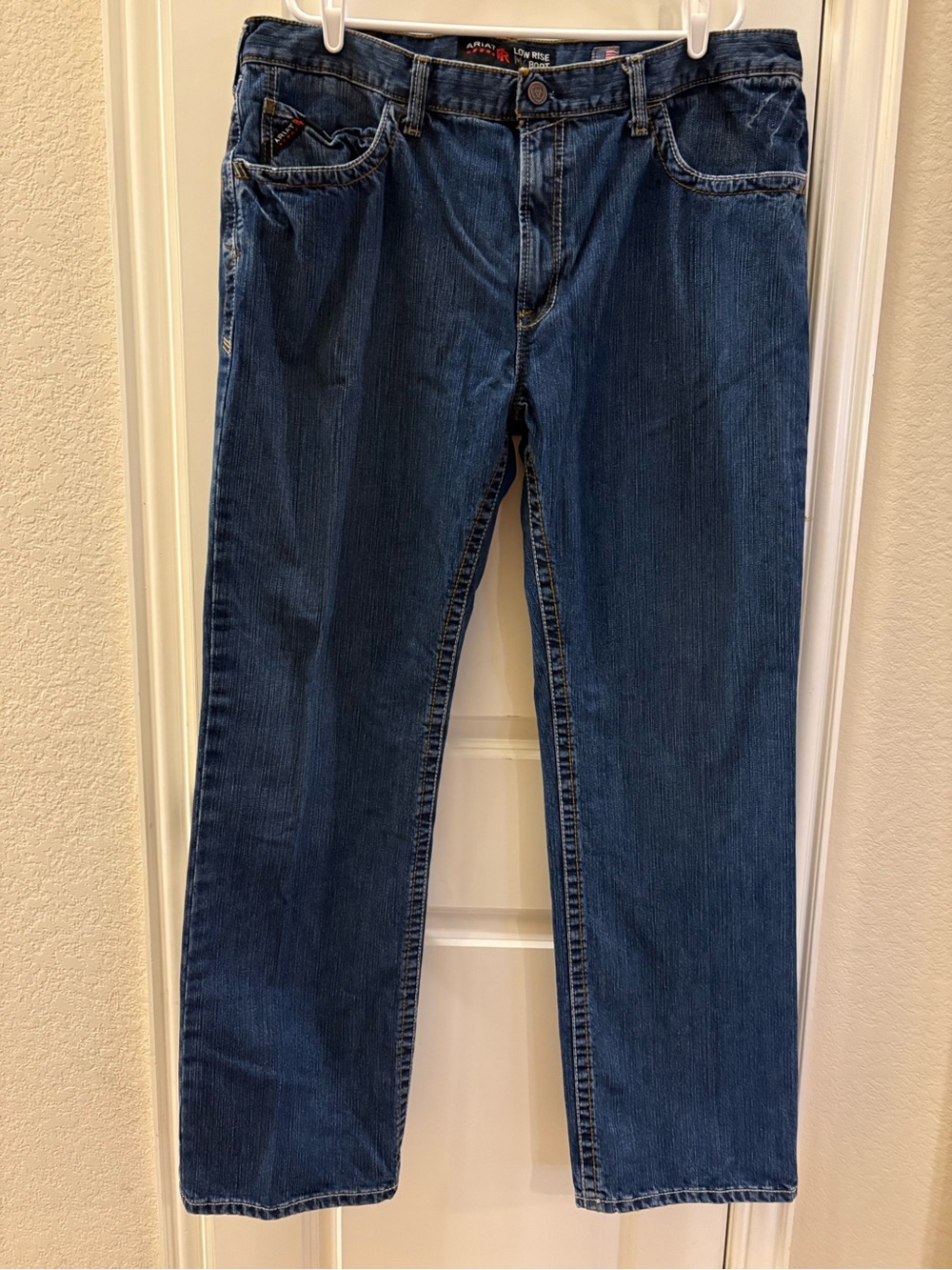 Ariat Men's FR M4 Flint Relaxed Basic Boot Cut Jeans 40x34 Dark Wash